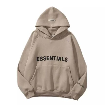 "Stylish Fear of God Essentials Hoodie, a versatile and comfortable streetwear staple adorned with the brand's iconic logo. Elevate your casual wardrobe with this fashion-forward essential."