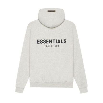 "Step into pristine style with Fear of God Essentials Hoodie in White—a perfect blend of comfort and streetwear sophistication for the modern fashion icon."