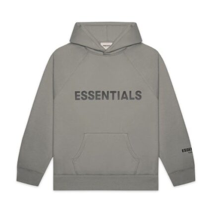 "Embrace casual luxury with Fear of God Essentials Oversized Hoodie in Gray—a perfect blend of comfort and streetwear style for the modern fashion aficionado."