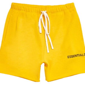 essentials-graphic-sweat-shorts-yellow